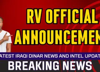 Iraqi Dinar – RV Official Announcement – Today IQD to Dollar RV News Guru Updates Exchange Rate