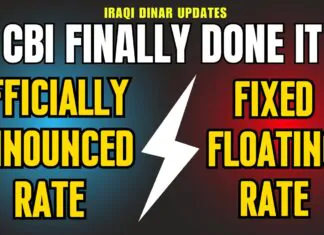 Iraqi Dinar – CBI officially Announced RV Rate – Fixed Floating Rate Today Latest RV News