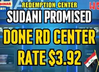 Iraqi Dinar – Sudani Promised you Done $3.92 Rates on Redemption Center – Today Latest IQD RV News