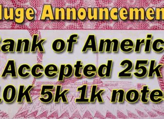 Iraqi Dinar – Huge Announcement Bank of America Accepting 25k 10K 5k 1k Notes – IQD RV News Today!