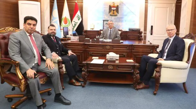 Iraqi Oil Minister Discusses Training with Kent and Shaco Iraqi Oil Minister Discusses Training with Kent and Shaco