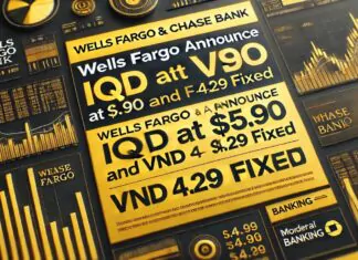 Iraqi Dinar – IQD at $5.90 and VND at $4.29 Fixed – Wells Fargo & Chase Bank Announce