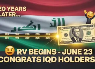 Iraqi Dinar – After 20 years Strating RV on June 23rd – Congratulations IQD Holders! – Latest News