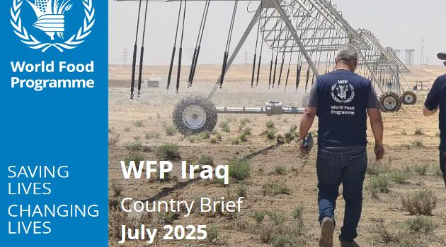 WFP Iraq Country Brief, July 2025