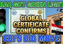 Iraq Just Got the Green Light! Global Certificate Confirms CBI’s Big Move – 🇮🇶 – Iraqi Dinar News!