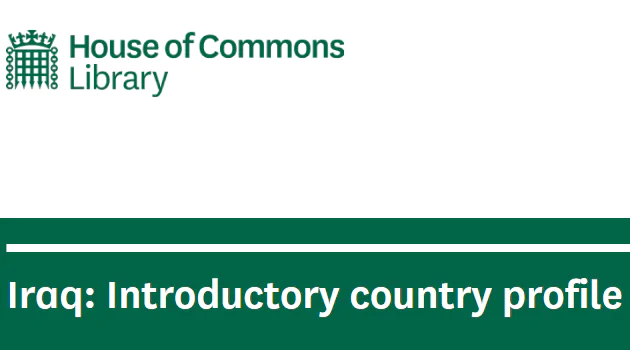 Iraq: Introductory Country Profile from UK Parliament