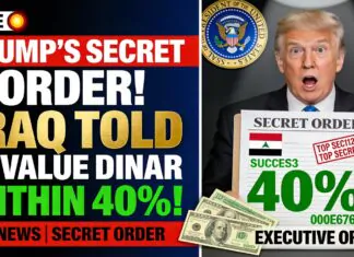 Trump’s Secret Order Iraq Told to Revalue the Iraqi Dinar Within 40%! – IQD News