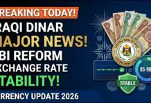 Iraqi Dinar Currency Update Today | CBI Reform & Exchange Rate Stability News