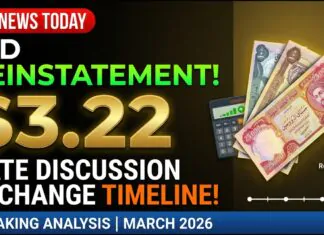 Iraqi Dinar News Today – IQD Reinstatement, $3.22 Rate Discussion & Exchange Timeline 88622