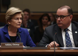 SEC enforcement drop sparks clash between Warren, Atkins